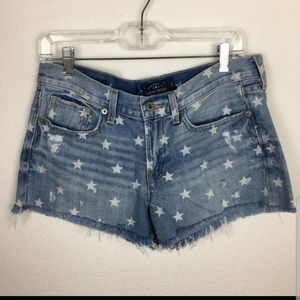 Lucky Brand Star Print The Cut off Short 28/6